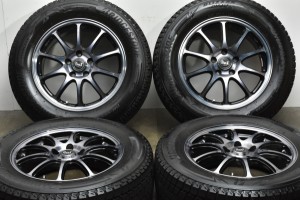 中古 スタッドレス タイヤ ホイール 4本セット 17インチ 7J +52 PCD 114.3225/65R17 102Q 社外 製ホイール【 ブリヂストン 製 スタッドレ