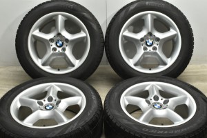 中古 スタッドレスタイヤホイール 4本セット 17インチ 7.5J +40 PCD 120 225/55R17 101Q BMW 純正 ホイール【 ピレリ 製 スタッドレスタ