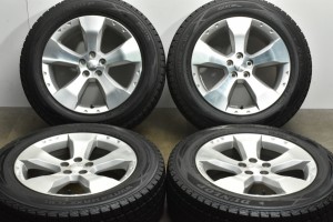 中古 スタッドレス タイヤ ホイール 4本セット 17インチ 7J +48 PCD 100225/60R17　99Q スバル純正 ホイール【 ダンロップ 製 スタッドレ