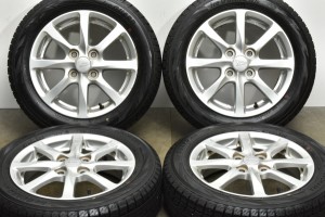 中古 スタッドレス タイヤ ホイール 4本セット 14インチ 4.5J +45 PCD 100155/65R14 75Q ダイハツ純正 ホイール【 ヨコハマ 製 スタッド