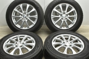 中古 スタッドレス タイヤ ホイール 4本セット 17インチ 7J +48 PCD 114.3225/65R17 102Q Weds 製ホイール【 ダンロップ 製 スタッドレス