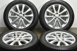 中古 スタッドレス タイヤ ホイール 4本セット 17インチ 7J +55 PCD 114.3215/55R17 94Q ブリヂストン 製ホイール【 ブリヂストン 製 ス