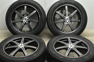 中古 スタッドレス タイヤ ホイール 4本セット 18インチ 7J +48 PCD 114.3225/55R18 98Q ホットスタッフ 製ホイール【 ヨコハマ 製 スタ