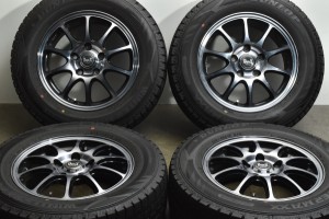 中古 スタッドレス タイヤ ホイール 4本セット 15インチ 6J +52 PCD 114.3205/65R15 94Q 社外 製ホイール【 ダンロップ 製 スタッドレス