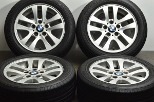 中古タイヤホイール 4本セット 16インチ 7J +34 PCD 120 205/55R16 91W BMW 純正 ホイール【 ブリヂストン 製 タイヤ付き】