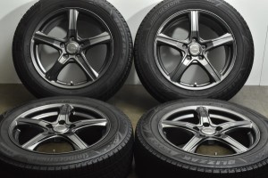 中古 スタッドレス タイヤ ホイール 4本セット 17インチ 7J +53 PCD 114.3215/60R17 96Q ブリザック 製ホイール【 ブリヂストン 製 スタ