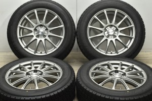 中古 スタッドレス タイヤ ホイール 4本セット 17インチ 7J +48 PCD 114.3215/60R17 96Q Weds 製ホイール【 グッドイヤー 製 スタッドレ