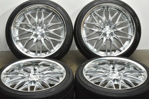 中古タイヤホイール 4本セット 19インチ 8.5J +38 9.5J +48 PCD 114.3 225/40R19 89W 255/35R19 92W WORK 製ホイール【 ヨコハマ 製 タイ