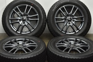 中古 スタッドレス タイヤ ホイール 4本セット 15インチ 6J +53 PCD 114.3195/65R15 91Q ホットスタッフ 製ホイール【 ダンロップ 製 ス