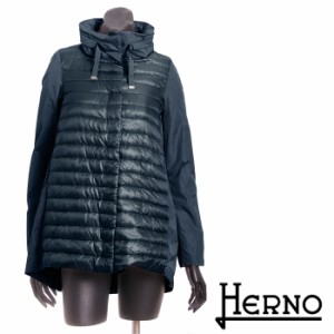 HERNO ヘルノ 2way ダウンハーフコート 超軽量ダウンジャケット しっかり防寒 PI0639D 12017 4136n