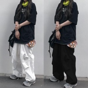 韓国ストリートファッション　ユニセックス　スノーパンツ　カモパンツ　カーゴパンツ 春夏の服