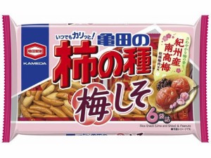 亀田製菓 亀田の柿の種 梅しそ 6袋