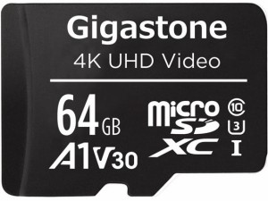 Gigastone microSDXCカード 64GB Class10 GJMX-64GV3A1