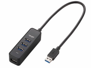 エレコム マグネット付USB3.0ハブ バスパワー4ポート 黒 U3H-T405BBK