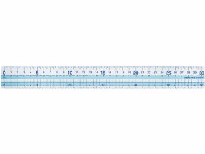 コクヨ 直線定規(まなびすと)再生PET 30cm ブルー