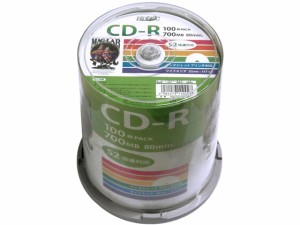 HIDISC CD-R 700MB 52倍速 100枚 スピンドル HDCR80GP100