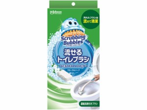 ジョンソン 流せるトイレブラシ 本体+替ブラシ4個 フローラルソープ