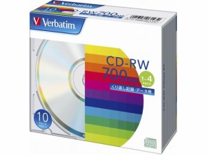 バーベイタム データ用CD-RW 700MB 1〜4倍速10枚