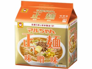 東洋水産 マルちゃん正麺 味噌味 5食パック