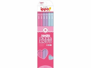トンボ鉛筆 ippo!かきかたえんぴつ 12本 プレーン ピンク B