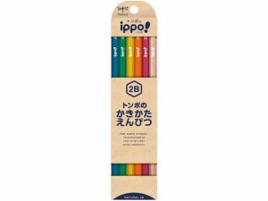 トンボ鉛筆 ippo!かきかたえんぴつ 12本 ナチュラル 2B