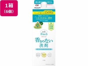 NSファーファJ/ファーファ フリー&超コン液体洗剤無香料 詰替1500G×6