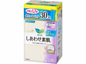 KAO ロリエ しあわせ素肌超スリム 特に多い 昼用羽つき 30個