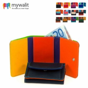 mywalit カーフ レザー 三つ折り 財布 ミニ財布 コンパクト 小さい ウォレット MY243 マイウォリット マイウォレット レディース メンズ 