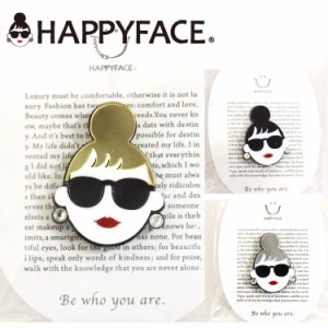 HAPPY FACE LADY EMMA マグチャーム サングラス アクリル スワロフスキー マグネット 磁石 レディース ギフト プレゼント スワロフスキー