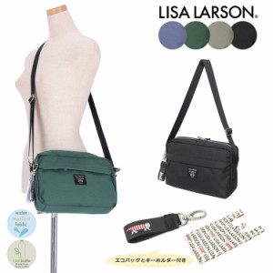 Lisa Larson 横型 ショルダー マイキー ショルダーバッグ ミニショルダーバッグ 軽撥水加工 バッグ 軽量 男女兼用 猫 ネコ 旅行 メンズ 