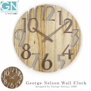 George Nelson Wall Clock ウォールクロック 掛け時計 インテリア 時計 木製 壁掛け時計 おしゃれ シンプル モダン アメリカ レディース 