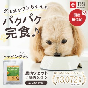 DOG STANCE 鹿肉ウェットフード(鶏肉入り) 1箱(10袋入) 