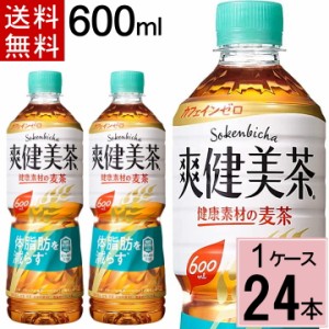 爽健美茶 健康素材の麦茶 600mlPET 送料無料 合計 24本（24本×1ケース）爽健美茶 健康素材の麦茶 爽健美茶 麦茶 爽健美茶むぎちゃ 爽健