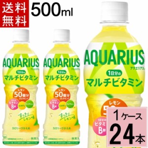 アクエリアス 1日分のマルチビタミン PET 500ml 送料無料 合計 24 本（24本×1ケース）アクエリアス 500ml 24本 アクエリアス ビタミン 