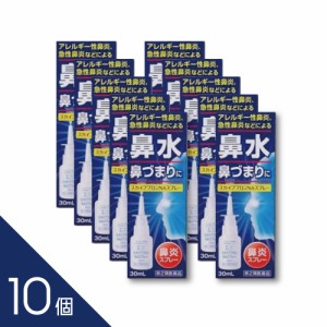 【第2類医薬品】『スカイブブロンNAスプレー30ml 10個セット』花粉症 鼻づまり 鼻みず 同じ成分ナファゾリン アレルギー性鼻炎