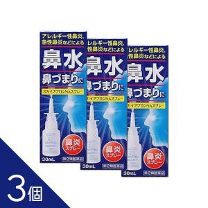 【第2類医薬品】 『スカイブブロンNAスプレー30ml 3個セット』 花粉症 鼻づまり 鼻水 スプレー アレルギー性鼻炎 鼻みず くしゃみ　☆