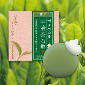 【アウトレットセール】【皮膚の清浄・殺菌・消毒】『薬用ボタニカル宇治茶石鹸 100g』手指の洗浄　薬用の石鹸