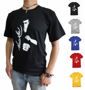 送料無料 1500円 ブルース リー Tシャツ 半袖 メンズ レディース Bruce Lee 全5色 ブラック ブルー グレー レッド イエロー i2tshirts050