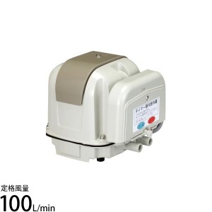 安永エアポンプ 電磁式エアーポンプ 逆洗タイマー付タイプ AP-100WEX (左側散気・右側逆洗)