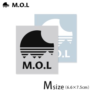 【メール便】M.O.L ロゴステッカー Mセット (6.6×7.5cm)