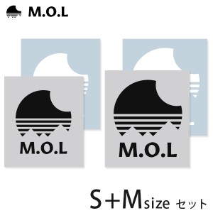 【メール便】M.O.L ロゴステッカー S+Mセット