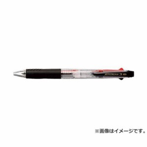 uni ジェット3色ボールペン太字 透明 SXE340010.T ×10本セット [r20][s9-010]