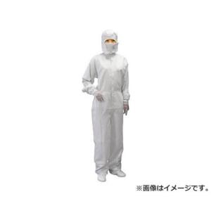 TRUSCO 制電糸グリッド仕様フード付ツナギ服 ホワイト LL TCOGFWLL トラスコ ＴＲＵＳＣＯ 制電糸グリッド仕様フード付つなぎ服 ホワイト ３Ｌ