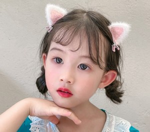 猫耳 ヘアピン ヘアクリップ 三色セット かわいい 子猫 スパンコールヘアクリップ キッズ 子供 大人 ハロウィン 送料無料