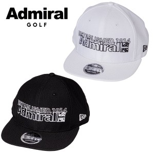 アドミラル ゴルフ キャップ 平つば キャップ ニューエラコラボ メンズ Admiral Golf ADMB322F