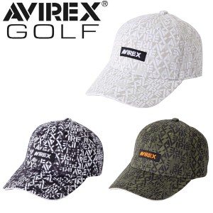 アヴィレックス ゴルフ 総柄ロゴキャップ メンズ AVIREX GOLF AVG3F-CP5