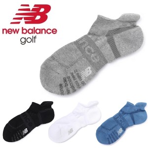 ニューバランス ゴルフ ソックス 抗菌防臭 滑り止め付き ロゴメッシュ アンクルソックス メンズ new balance golf 012-4986001 【メール