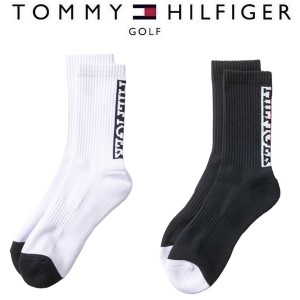 トミーヒルフィガー ゴルフ メンズ ソックス ミドルソックス バックロゴ TOMMY HILFIGER GOLF THMB4SEM 【メール便配送】