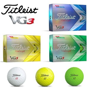 タイトリスト ゴルフボール VG3 TITLEIST VG3 １ダース 12個入り 新品 日本正規品 2022年発売