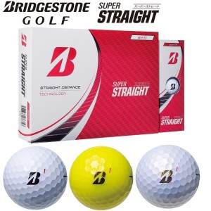 ブリヂストン ゴルフ ボール スーパーストレート 1ダース(12個入) 2023発売 BRIDGESTONE GOLF SUPER STRAIGHT